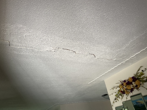 Crack in Plaster Ceiling